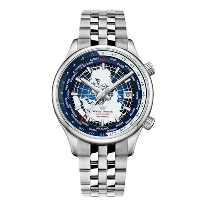 World Time Original Automatic Mechanical High Quality Sapphire Inspirational Watches