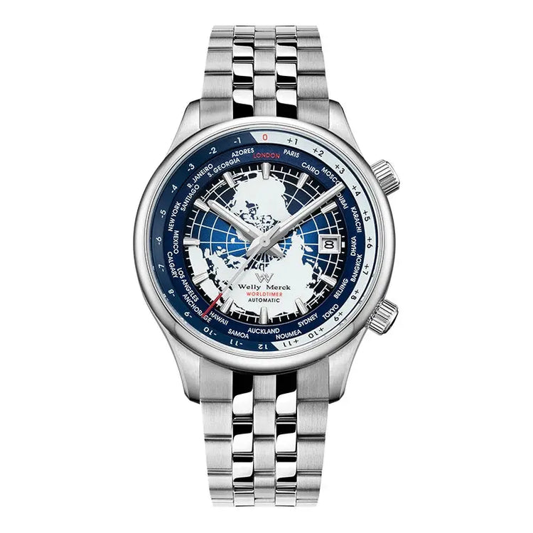 World Time Original Automatic Mechanical High Quality Sapphire Inspirational Watches