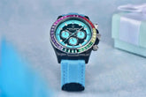 Automatic Mechanical Watch 40MM Rainbow Circle Multifunction Wristwatch Inspirational Watches
