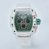 six-pin multi-functional running second engraving hollow quartz watch - Inspirational Watches