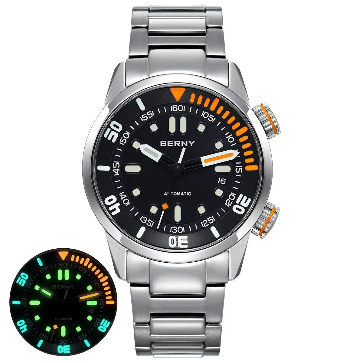 Automatic Dive Super Luminous Sapphire Swim Sport Mechanical Inspirational Watches