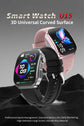 LIGE New 2.2-inch 3D Curved Screen Smart Watch With LED Light Thermometer Health Monitor Smartwatch BT Call Sports Fitness Watch Inspirational Watches