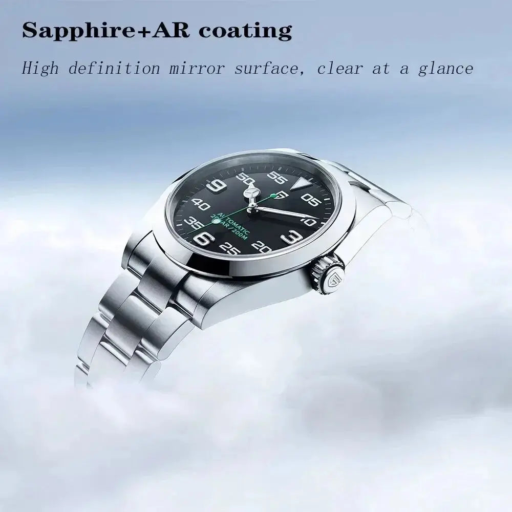 Automatic Watches 40MM Stainless Steel Wristwatch Sapphire AR Coated - Inspirational Watches