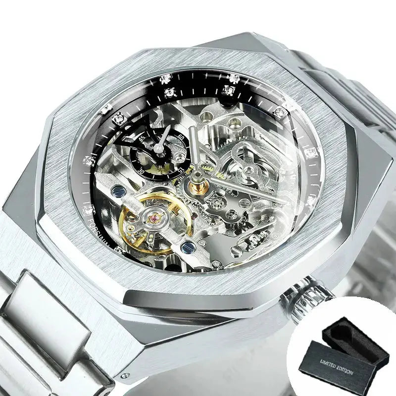 Automatic Tourbillon Skeleton Mechanical watch Inspirational Watches