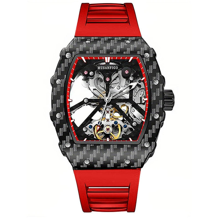 Fully automatic skeleton mechanical watch, fashionable personality, luxury hot men&