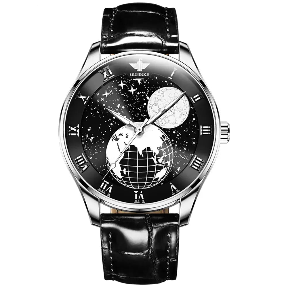Moon Phase Starry Sky Japan Automatic Mechanical Wristwatch Inspirational Watches