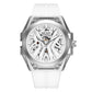 MEGIR Skeleton Dial Men Mechanical Watch Silicone Strap 316 Stainless Steel Case 50M Waterproof Automatic Wristwatches Men&