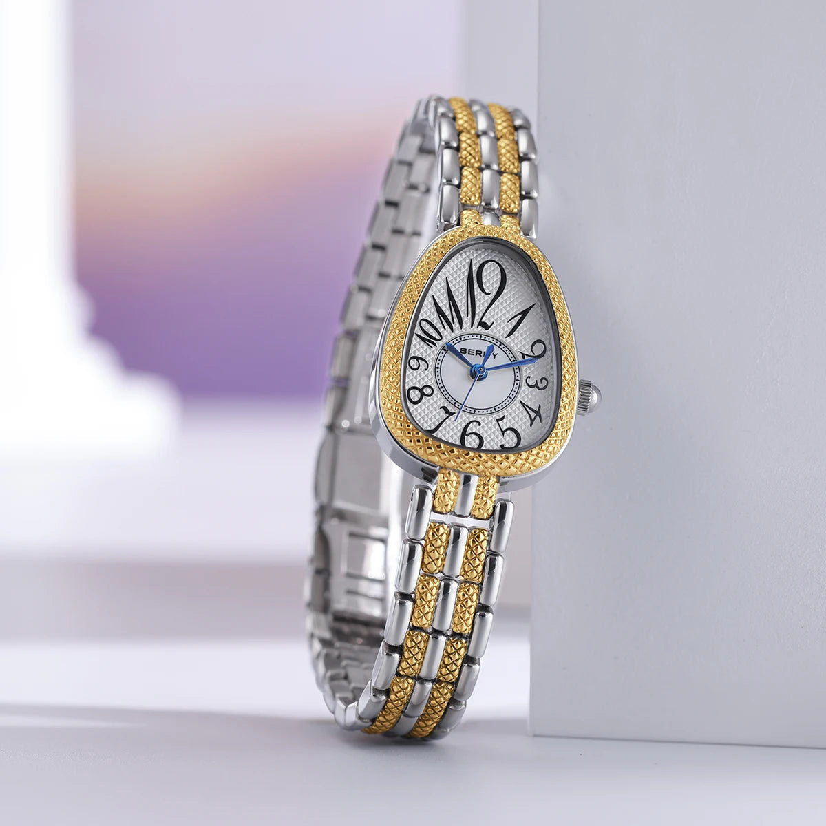 BERNY Snake-shaped Watch for Women Quartz Miyota 2035 Fashion Jewelry Bracelet Silver Gold Ladies Wristwatch Luxury Gift Watches Inspirational Watches