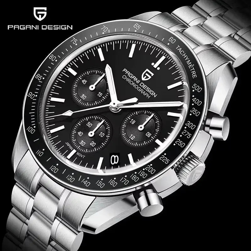 Luxury Business Mens Watches Chronograph AR Sapphire Mirror Waterproof - Inspirational Watches