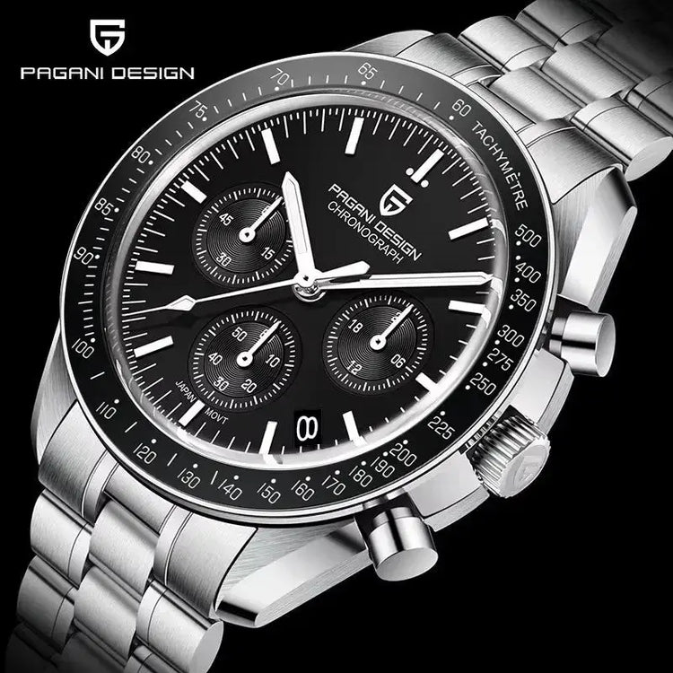 Luxury Business Mens Watches Chronograph AR Sapphire Mirror Waterproof - Inspirational Watches