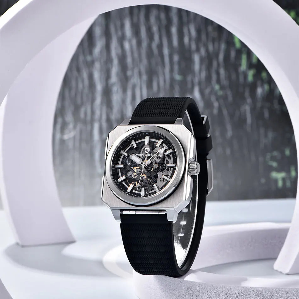 PAGANI DESIGN New Hollowed Men Mechanical Watch Top Brand Sapphire Glass Clock Classic Luxury Waterproof Automatic Men&