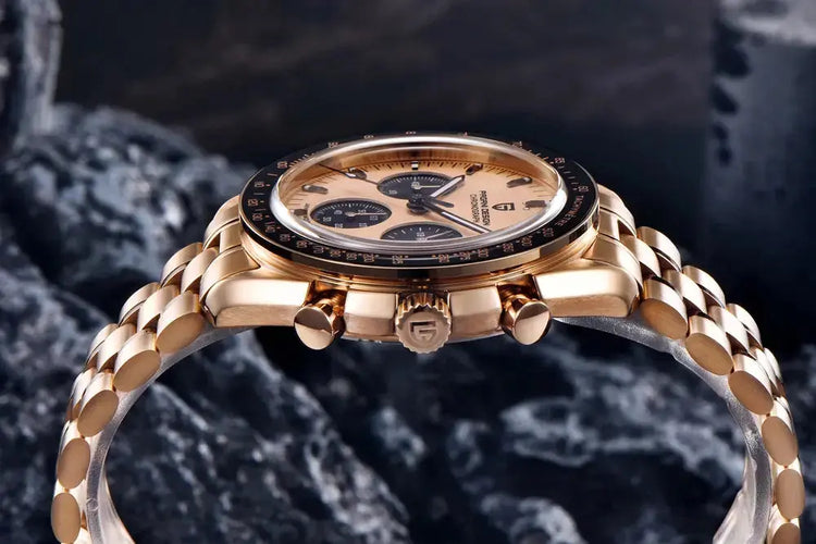 Luxury Business Mens Watches Chronograph AR Sapphire Mirror Waterproof - Inspirational Watches