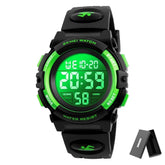 LED light Display Digital Alarm Clock 5Bar Waterproof Kids Sports Watch Inspirational Watches
