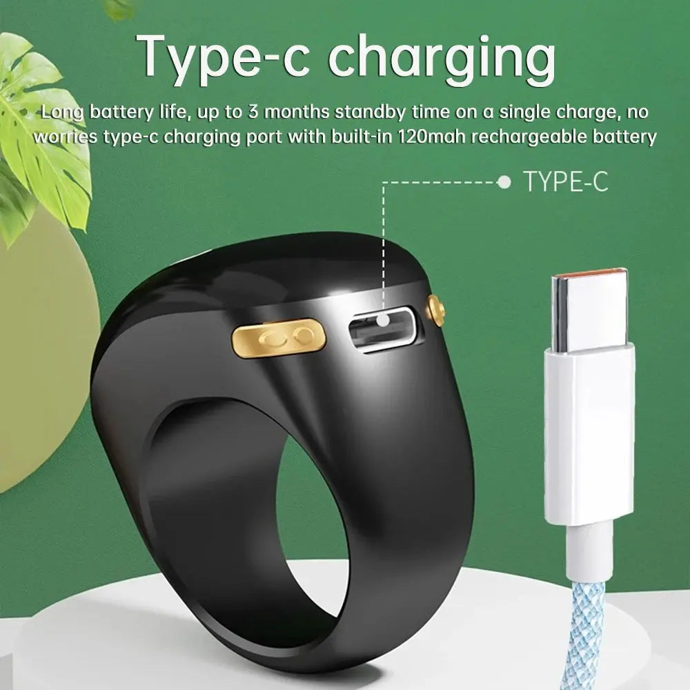 Finger Counter Smart Electronic Digital Finger Ring Tally Counter Time Reminder Bluetooth Vibration Waterproof Counter Inspirational Watches