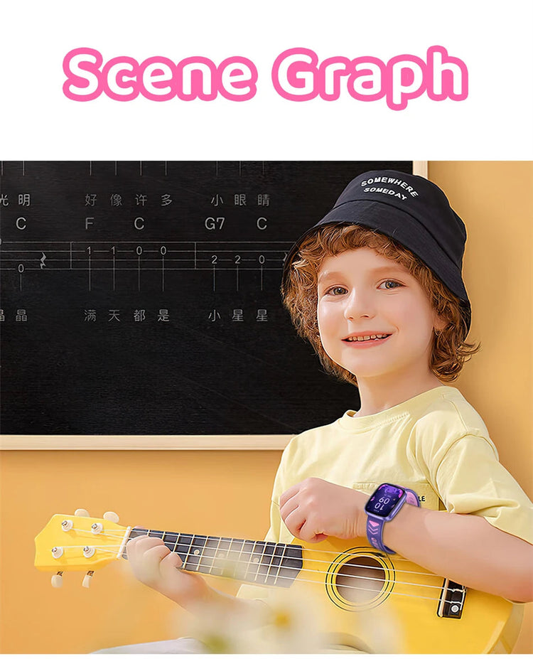 Multifunctional HD Touch Screen Music Games Kids Smartwatch Inspirational Watches