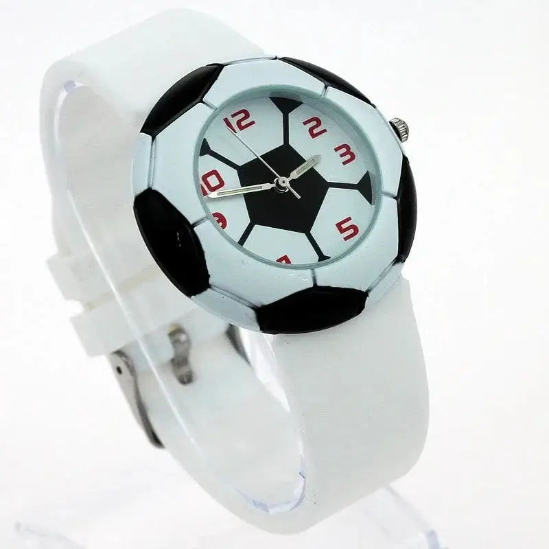 Children Football Cartoon Children Watch For Girls Rubber Kids Watches Boys Silicone Strap Analog WristWatch Inspirational Watches