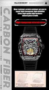 Fully automatic skeleton mechanical watch, fashionable personality, luxury hot men&