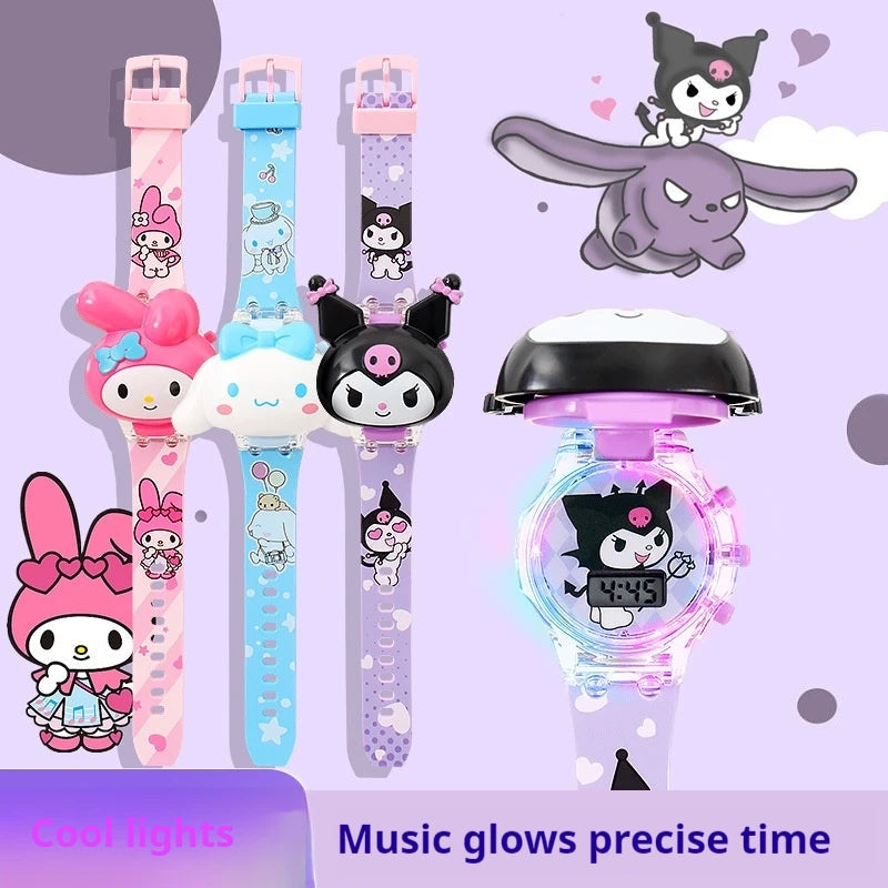 Musical & Luminous Kuromi Kids Watch Inspirational Watches