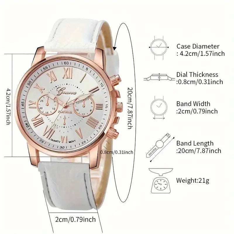 Stylish Women Watch Roman Numerals Three Eye Six Pin - Inspirational Watches