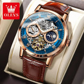 Skeleton Moon Phase Automatic Tourbillon Watch Inspirational Watches
