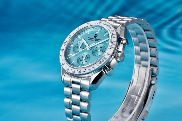 Luxury Business Mens Watches Chronograph AR Sapphire Mirror Waterproof - Inspirational Watches