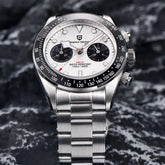 Panda Retro Sport Chronograph Luxury Quartz Watch For Men Sapphire mirror 10Bar Waterproof - Inspirational Watches