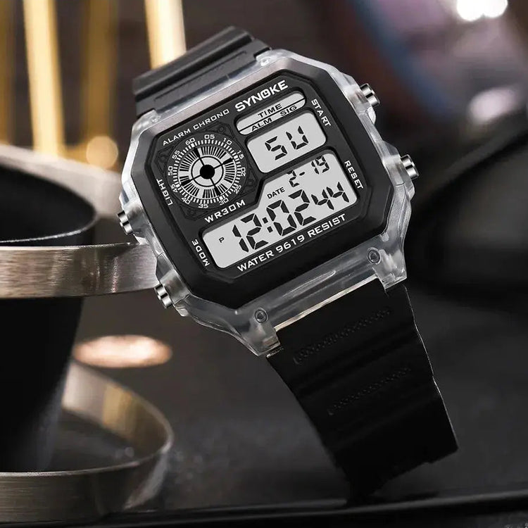 Digital Sports Luminous Multifunction Waterproof watch Inspirational Watches