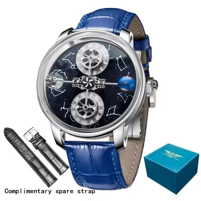 PINDU Design Starry Twelve Constellations Mechanical Watch Sapphire Waterproof Men Mechanical Wristwatches Miyata 8215 Movement Inspirational Watches