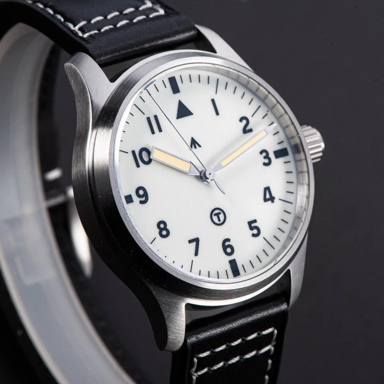 SEESTERN Watch Automatic Mechanical Wristwatches NH35 Movement Military Full Luminous Sapphire Crystal Waterproof Army Air Force Inspirational Watches