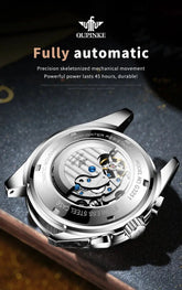Automatic Luxury Waterproof Hollow Skeleton Watch - Inspirational Watches