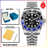 MACARLON Design 2026 New NH35 Mechanical Watch Men 41mm Sapphire Glass Luminous Stainless Steel 300M Waterproof Automatic Watch Inspirational Watches