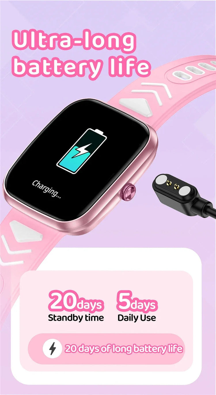 Waterproof Fitness Tracker Bluetooth Call Kids Smartwatch Inspirational Watches