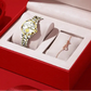 Gold Phoenix Women Luxury Swiss Certified Automatic Mechanical Watch - Inspirational Watches