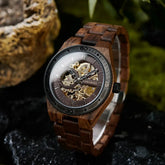 Automatic Watches Luxury Wooden Hollow Mechanical Watch Inspirational Watches