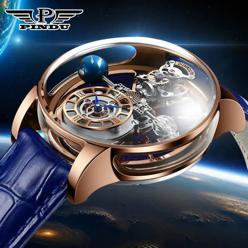 Diamond Tourbillion Astronomy waterproof Watch Inspirational Watches