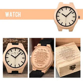 Wooden Men Watches Handmade Inspirational Watches
