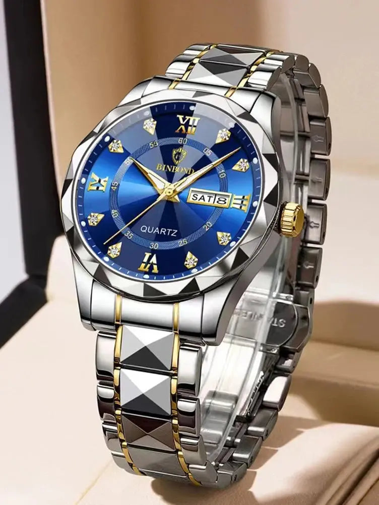 Original Waterproof Luminous Dual Calendar Watch