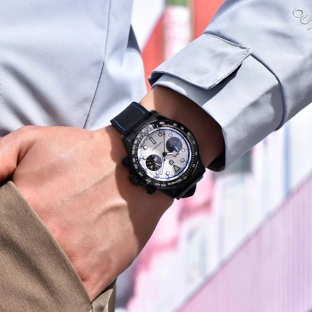 Chronograph Watch Racing car Sport Waterproof AR Sapphire glass - Inspirational Watches