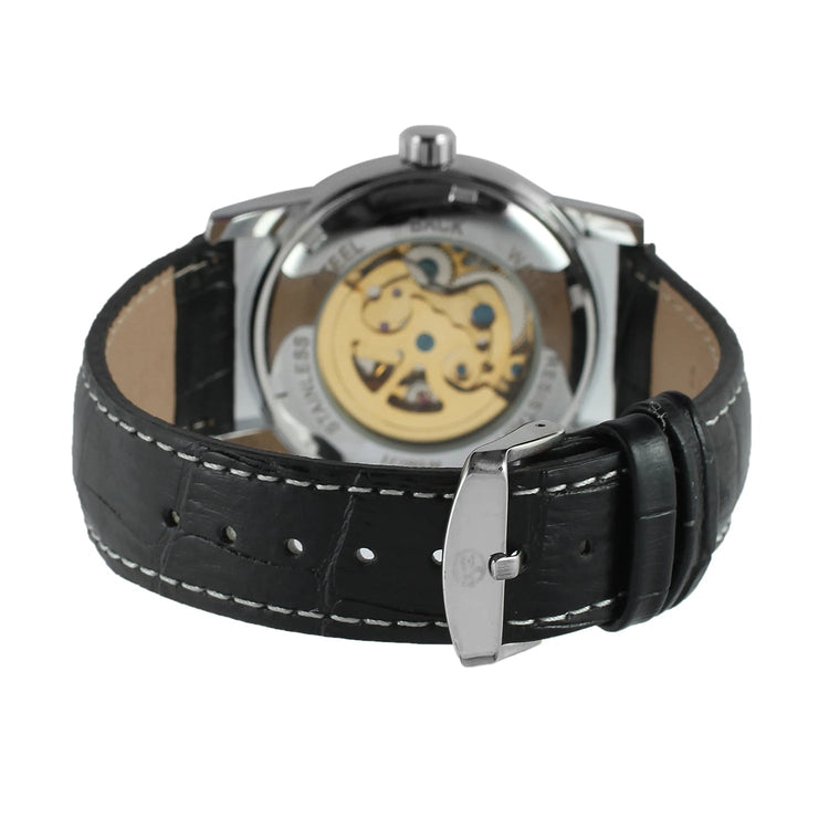 2026 Designer Luxury FORSINING Classic Mechanical Skeleton Man Watches Automatic Movement  Clock Waterproof Leather Wristwatch Inspirational Watches