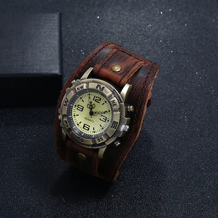 Vintage Wristwatch Fashion Pin Buckle Leather Strap - Inspirational Watches