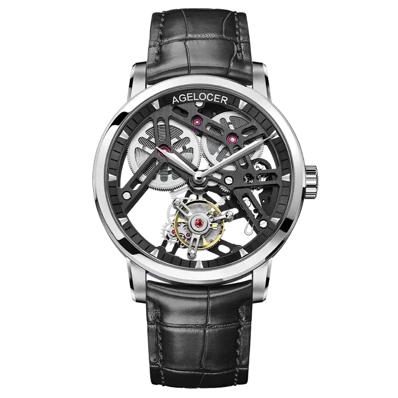 Tourbillon Luxury Skeleton Manual Mechanical Inspirational Watches