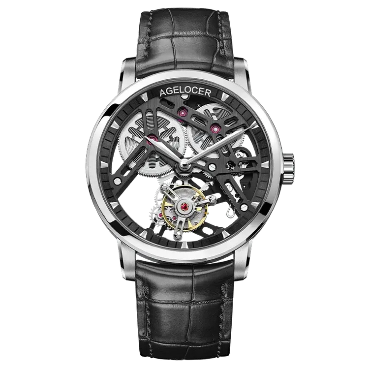 Tourbillon Luxury Skeleton Manual Mechanical Inspirational Watches