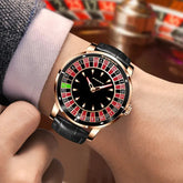 Design Automatic Mechanical Watch Movement Rotating Dial Roulette Watch - Inspirational Watches