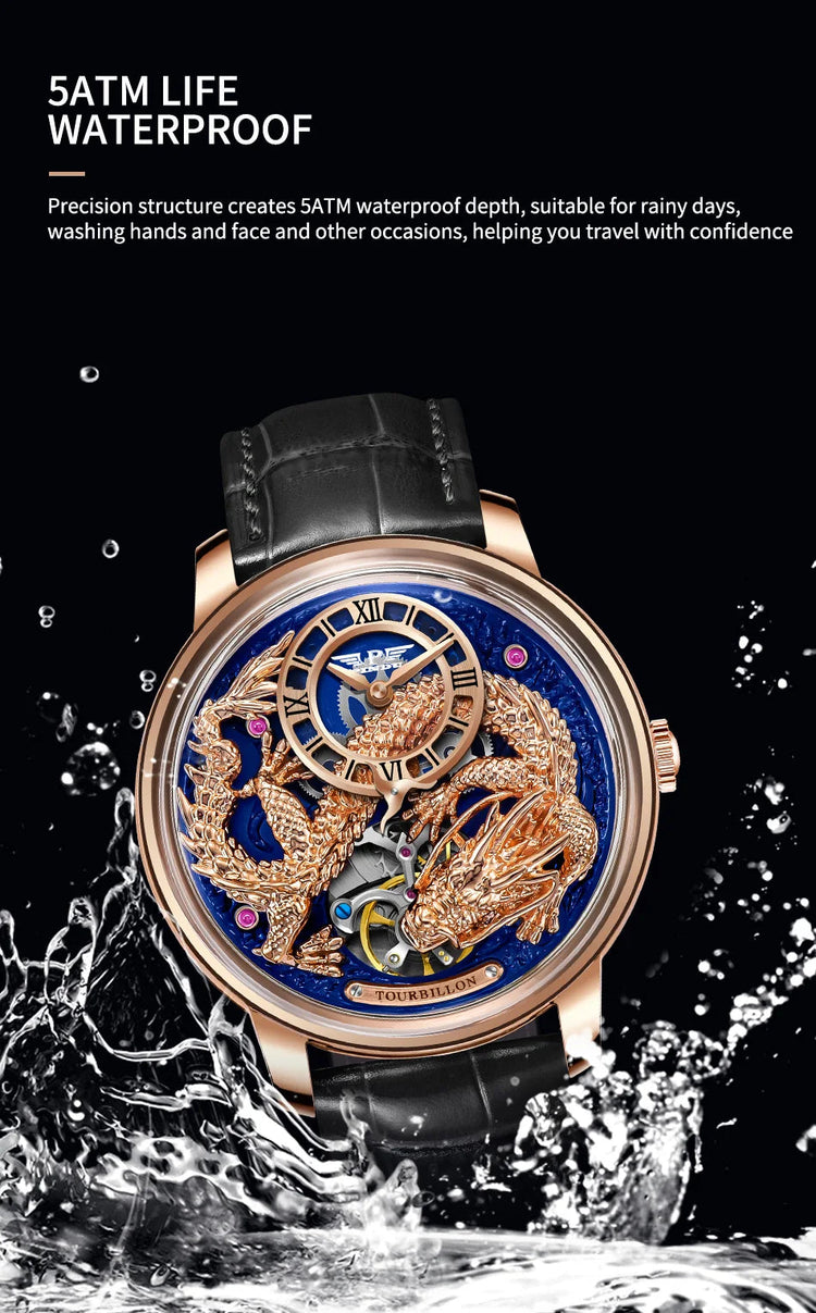 PINDU Develops And Designs New M2797B Automatic Mechanical Watch Men Watches 45.5MM Luxury High-end Quality Wristwatch Men Gift Inspirational Watches
