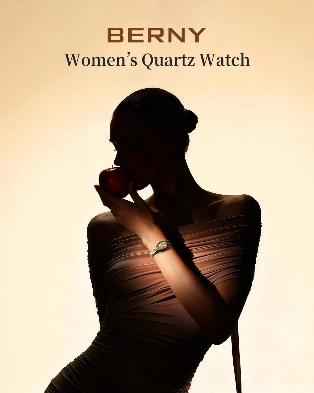 BERNY Snake-shaped Watch for Women Quartz Miyota 2035 Fashion Jewelry Bracelet Silver Gold Ladies Wristwatch Luxury Gift Watches Inspirational Watches