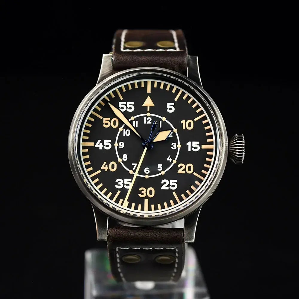 42mm Retro Automatic Men Pilot Watches Sapphire Glass - Inspirational Watches