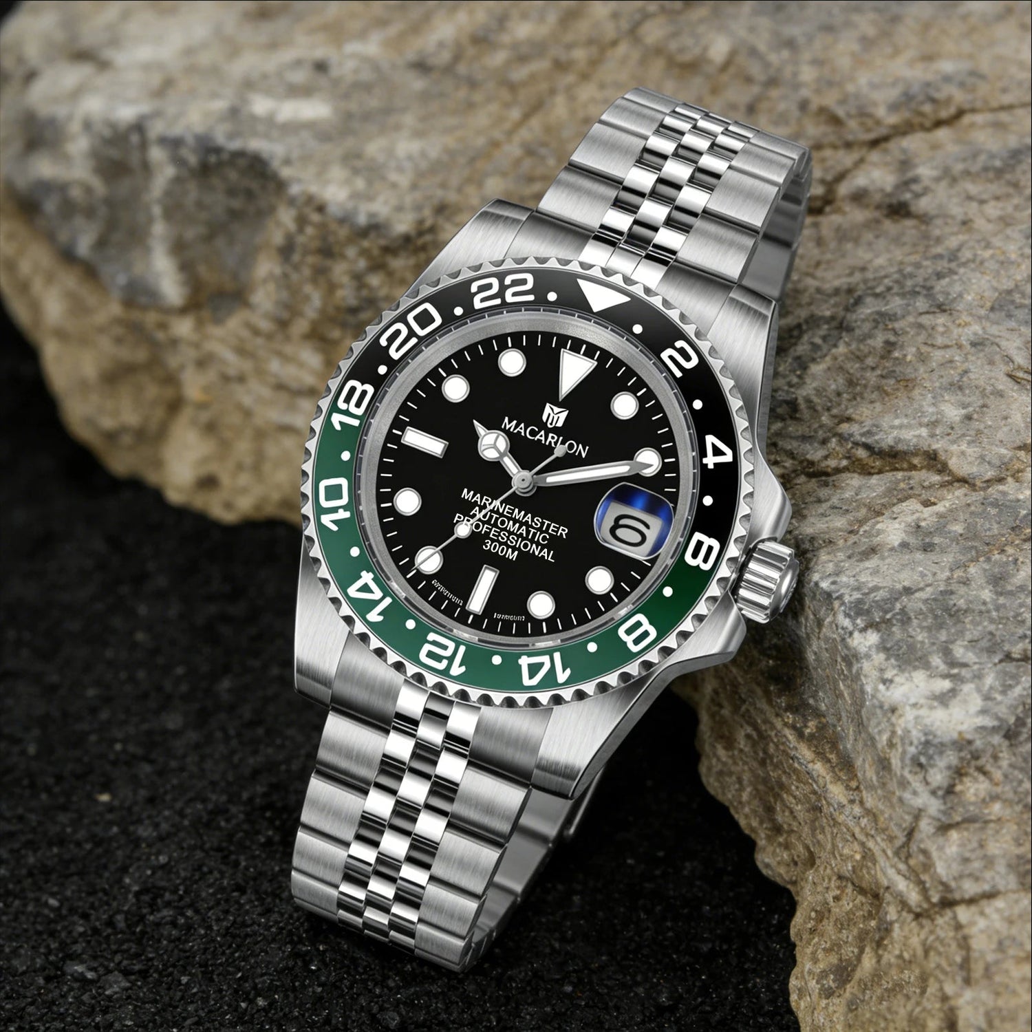 MACARLON Design 2026 New NH35 Mechanical Watch Men 41mm Sapphire Glass Luminous Stainless Steel 300M Waterproof Automatic Watch Inspirational Watches