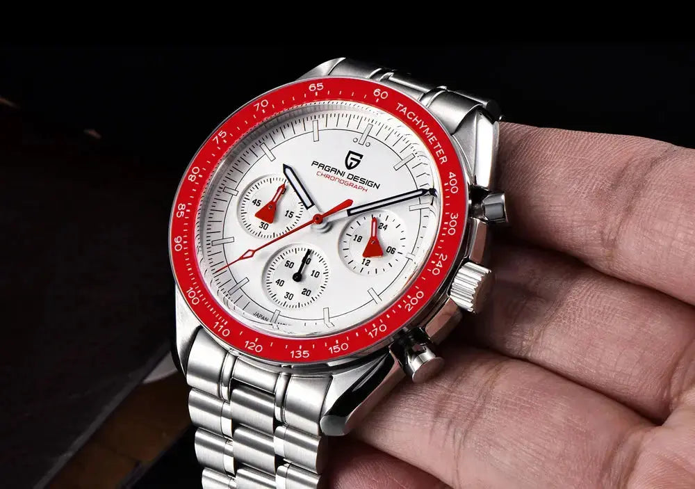 Luxury Business Mens Watches Chronograph AR Sapphire Mirror Waterproof - Inspirational Watches