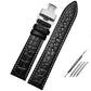 Premium Crocodile-Pattern Leather Watch Strap