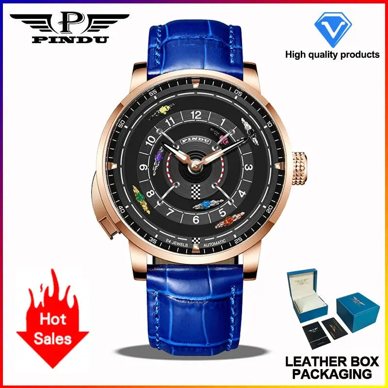 Horse Gambling Full Automatic Mechanical Inspirational Watches